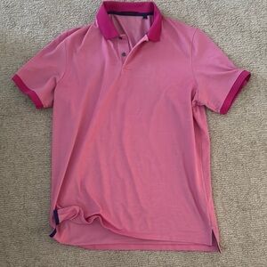 Greyson Wolf Creek Golf Club Vegas Men's Pink Polo Shirt Size Large